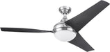 Ceiling Fans Neyo, 52 Inch Contemporary Indoor LED Ceiling Fan with Light, Remote Control, Modern High Performance Blades, Reversible Motor Model- 51803 (Brushed Nickel)