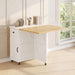Foldable Dining Table FortySevenInch Wheels Durable