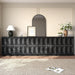 59" Black Sideboard Buffet Cabinet with Storage, Modern Credenza