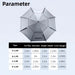 Fishing Umbrella with 360° Adjustment Summer Sun Protection Double Layer Shading Large Umbrella Anti-Uv Outdoor Parasol 2-2.6M