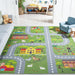 Children's Playhouse Rug SevenFootNineInch X TenFoot Green