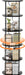 5 Tier Rotating Bookshelf, 360 ° Display Stackable Spinning Bookshelf Tower, Corner Bookshelf Tall Floor Standing Swivel Bookcase Narrow Storage Organizer for Bedroom, Living Room, Black