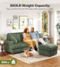 Corduroy Sofa EightySevenInch DeepSeat Green LivingRoom Comfort