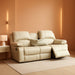 Living Room Furniture Set Leather Recliner Sofa Set Loveseat Chair Furniture Sofa Set for Living Room/Small Space/Rv/House/Office/Theater Seating (A-Beige Leather,Sofa(3Seater))