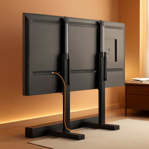 Universal TV Stand Legs for Most 37–86 Inch Tvs up to 132 Lbs, Height Adjustable TV Legs Replacement Suitable for Soundbar, Table Top Stand Base Max VESA 800 X 500Mm, PGTVS20