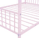 Metal Full Size Bed Playhouse Roof MontessoriStyle