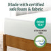 Twin Green Tea Memory Foam Mattress Medium-Firm, Fiberglass-Free