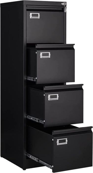 Locking 4-Drawer Vertical File Cabinet