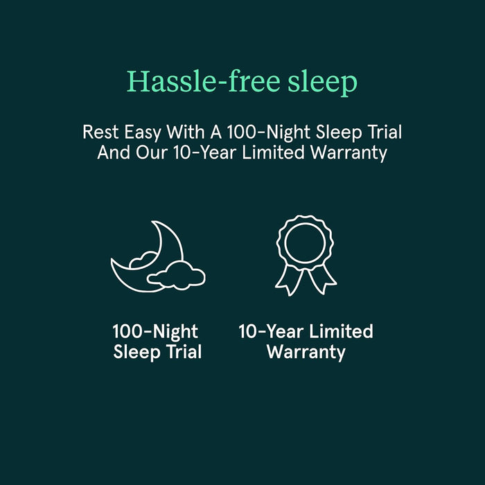 Kin by  Medium Firm 10" Queen Adaptive Foam Mattress in a Box, Cooling Pressure Relief, Balanced Support, 100 Night Trial, Fiberglass-Free, Certipur-Us, 10-Year Limited Warranty