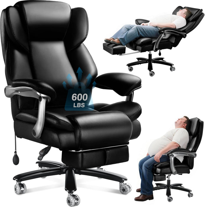 600Lbs Big and Tall Reclinging Office Chair ,Heavy Duty Computer Desk Chair