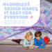 Air Tent for Kids (77” X 50”) Builds in 30 Sec, Toddler Tents Indoor for Imaginative Play, Spacious Kids Forts Indoor Playhouse for Boys & Girls Ages 3-14 (Fan Not Incl) (Mermaind Magic Fort)