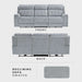 Wll Hugger Power Double Reclining Sof, Microfiber Home Theter Seting, Chrging Ports/Hidden Cup Holders/djustble Hedrest/Dimond Tufting, Power Recliner Couch for Living Room, Gry
