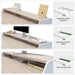 One-Piece Standing Desk 48X26 with 3 Wood Drawers, Light Walnut