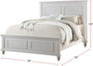 White Eastern King Size Wood Bed