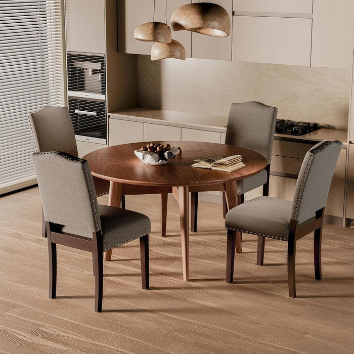 Upholstered Dining Chairs Set of 4 with Thickened Seat Cushion
