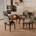 Upholstered Dining Chairs Set of 4 with Thickened Seat Cushion