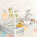 Premium PowderCoated Metal Montessori Floor Bed White