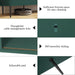 70" Modern TV Stand with Tambour Door for Tvs up to 80", Entertainment Center with Storage, Fluted Television Consoles for Home, Living Room, Green