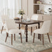 Upholstered Dining Chairs Set of 4 with High-Back, Beige