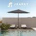 10 Ft Outdoor Patio Umbrella W/Tilt and Crank, Gray