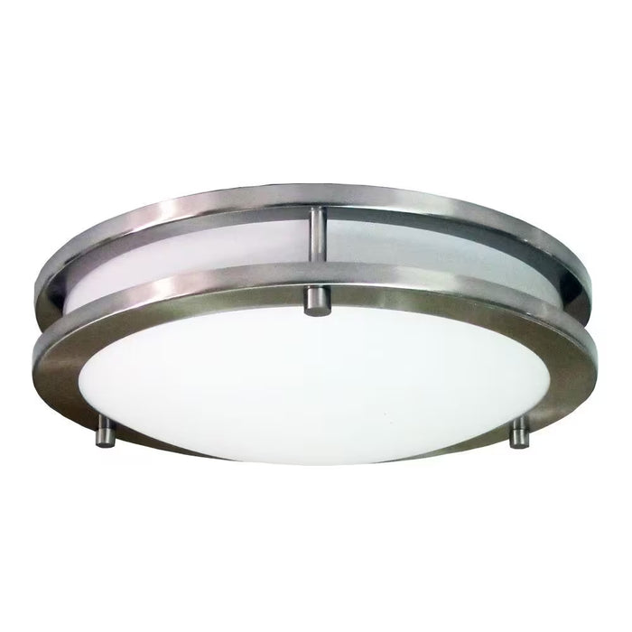 Saturn 2-Light Brushed Nickel Flush Mount