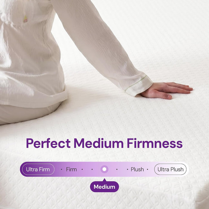 Full Size 8 Inch Cooling Gel Memory Foam Mattress, Medium Feel