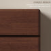 Walnut 6 Drawer Dresser for Bedroom, 48" Tall Dressers & Chest of Drawers with Curved Profile Design, Modern Dresser with Thickened Base for Bedroom, Living Room, Hallway