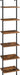 DIY Ladder Shelf, 6-Tier Wooden Wall Mounted Bookshelf, Narrow Bookcase, Display Shelf, Storage Rack, Plant Stand, for Living Room, Bedroom, Study, Balcony, Rustic Brown and Black BF651CJ01