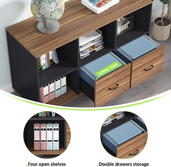 FortyThreeInch Lateral Filing Cabinet With Locking Wheels