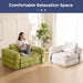 Foldable L Shaped Sleeper Sofa EmeraldGreen Deluxe