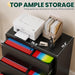 3 Drawer Lateral File Cabinet with Lock, File Cabinet for Home Office,Black