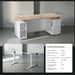 71Inch L Shaped Standing Desk With USB WalnutFinish