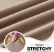 Recliner Sofa Slipcover, 3 Pieces Polyester Fabric Stretch Sofa Covers for 3 Seat Reclining Couch, Soft Washable Furniture Protector with Pockets (3 Seat, Khaki)