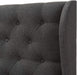 Cadence King Winged Panel Headboard in Dark Gray