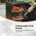 Charcoal Grills, 40" Vertical BBQ Smoker Grill with Built-In Thermometer, Adjustable Air Dampers, Removable Water Pan & Grill Grates for Backyard Picnics, Party, Outdoor Camping