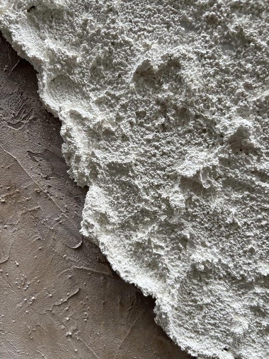 Art Hand-Painted White and Brown Gradient Wavy Texture Abstract Oil Painting 40X28-Inch Canvas Oil Painting an Artwork Suitable for Home and Office Wall Decoration