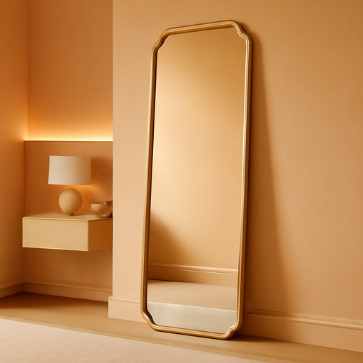 Full Length Mirror Wall Mounted 65"X22", Rustic Wooden Frame Floor Mirror, Large Full Body Mirror for Bedroom, Leaning or Hanging against Wall, Natural Solid Wood