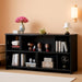 Black 63 Inch Multifunctional Industrial Bookshelf Storage