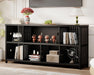 Black 63 Inch Multifunctional Industrial Bookshelf Storage