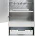 BBQ Oven Smoker with Wood Chips, Outdoor Grill, Smoking Oven for Kitchen Garden Patio, Barbeque, Food Prep Table, Galvanized Steel
