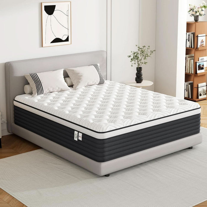 Twin PressureRelief Memory Foam Hybrid Mattress Pocketed
