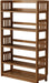 5-Tier Solid Wood Open Bookcase,Modern Display Bookshelf,Farmhouse Wide Etagere Bookcase, Freestanding Storage Cabinet for Study Room Office Living Room Flower Rack