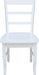 International Concepts Set of Two Madrid Ladderback Dining Chairs, White