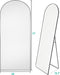 Arched Floor Mirror, 41" X 81" Oversized Full Body Mirror, Freestanding, Arch Mirror, Wall Mounted for Bedroom, Black