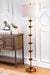 Antiqued Gold Floor Lamp SixtyThreePointFiveInchHeight