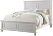 White Eastern King Size Wood Bed