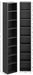 Bookshelf 8 Tier Set of 2, Tall Narrow Book Shelf, Corner Bookcase