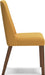 Lyncott Contemporary Dining Room Upholstered Side Chair with Foam Cushion, 2 Count, Yellow & Brown