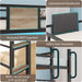 Twin Loft Bed with Desk and 5 Storage Drawers,Loft Bed Twin Size with LED Lights and Charging Station, Metal Bunk Bed Frame with Ladder, Clothes Rail,Noise Free,Oak Gray