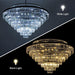 Large Crystal Chandelier, 48’’ Black Farmhouse Luxury Chandelier